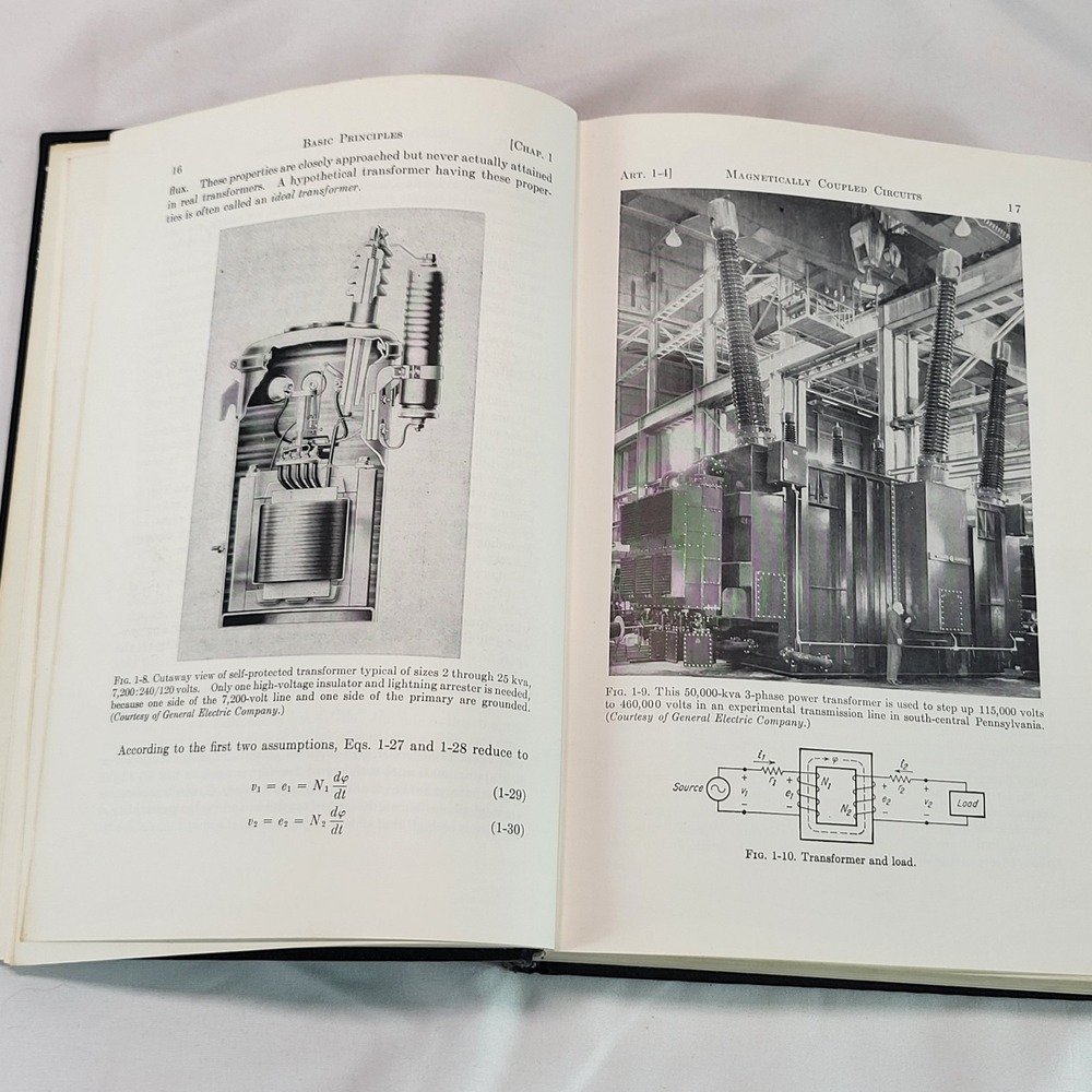 1961 Electric Machinery: The Dynamics and Statics of Electromechanical Energy HC - Picture 8 of 12